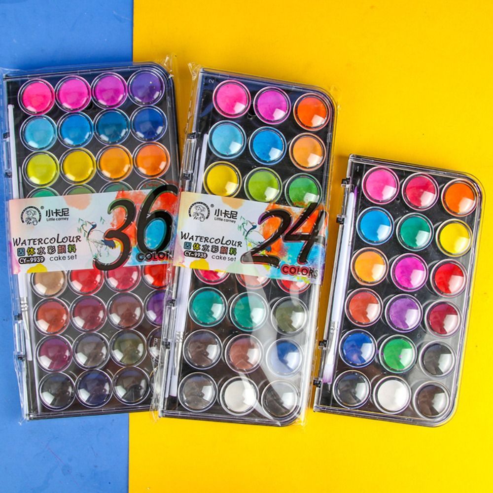 12/18/24/36Colors Solid Waterc - đánh giá và giá Watercolor Paint Set Solid Pigment