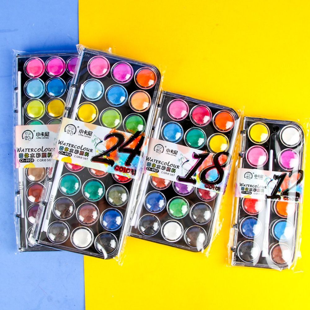 12/18/24/36Colors Solid Waterc - đánh giá và giá Watercolor Paint Set Solid Pigment