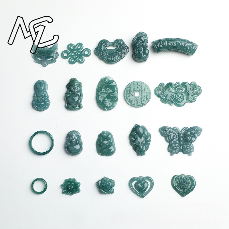 2PC Natural Blue Water Jadeite - đánh giá và giá Beading