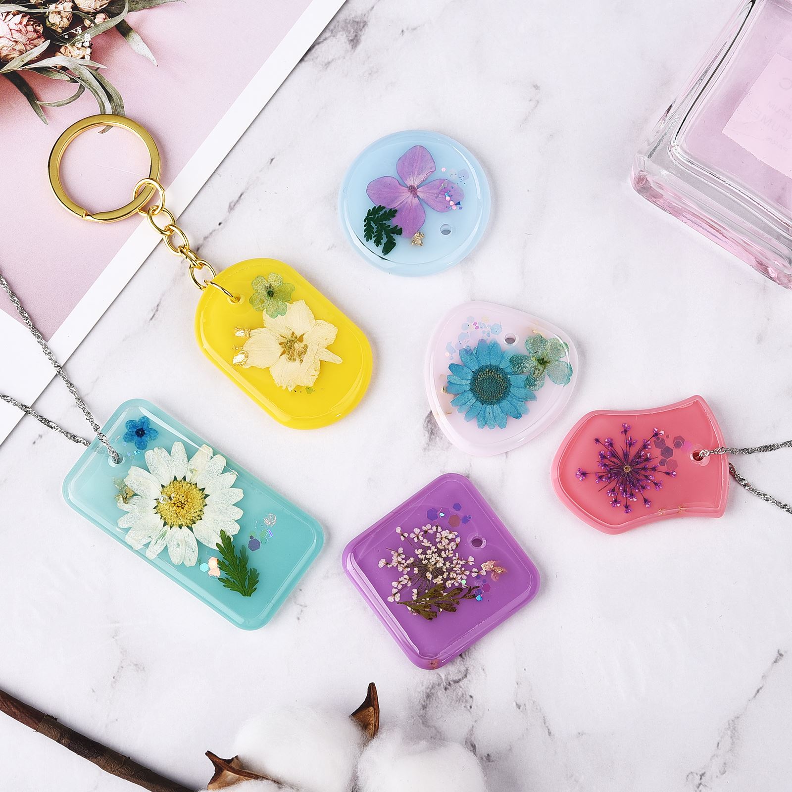 Tự Làm Móc Khóa Mặt Dây Chuyền - đánh giá và giá Silicone Epoxy Resin Molds Set