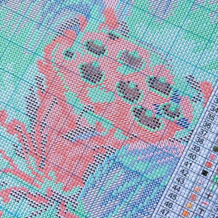 [CC4270 - Happy Year]  DIY Sta - đánh giá và giá Cross Stitch Stamped Kits Beginners