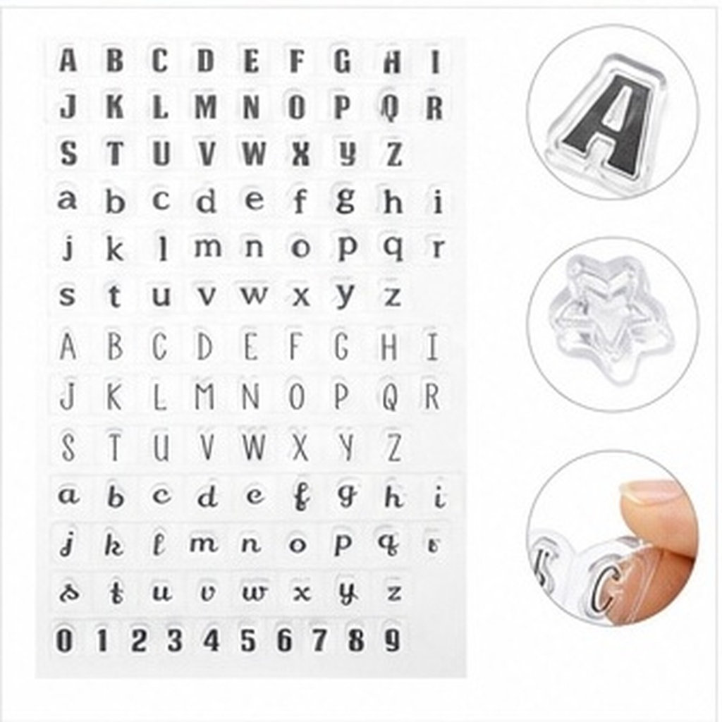 4Pcs Transparent Silicone Alph - đánh giá và giá Clear Silicone Stamps For Card Making