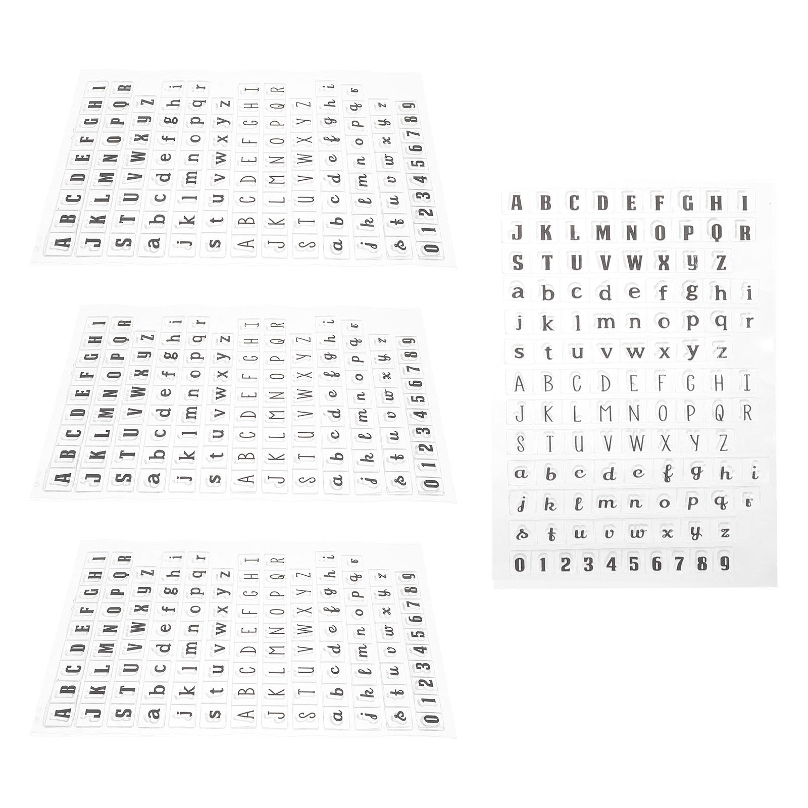 4Pcs Transparent Silicone Alph - đánh giá và giá Clear Silicone Stamps For Card Making