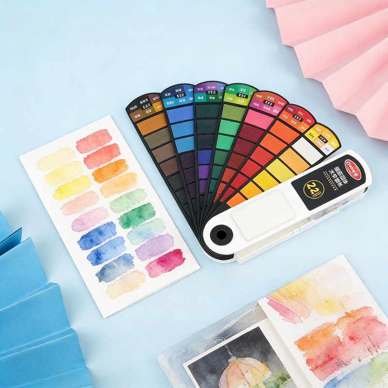 18 Colors Solid Watercolor Pai - đánh giá và giá Watercolor Paint Set Solid Pigment